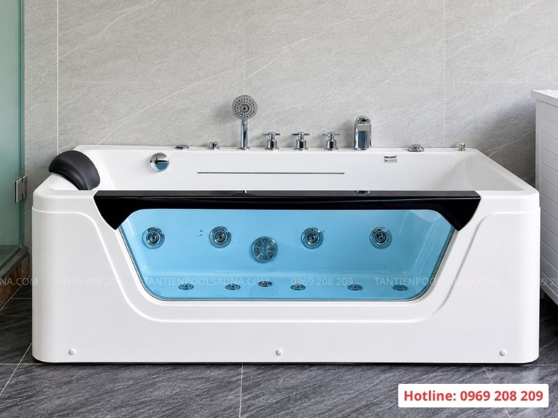 Phòng xông hơi ướt Ruby 5 góc và bồn tắm massage tại Bắc Ninh Bồn tắm massage cao cấp