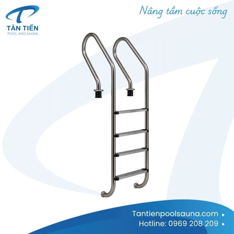Thang bể bơi 4 bậc SF415 Thang bể bơi 4 bậc SF415