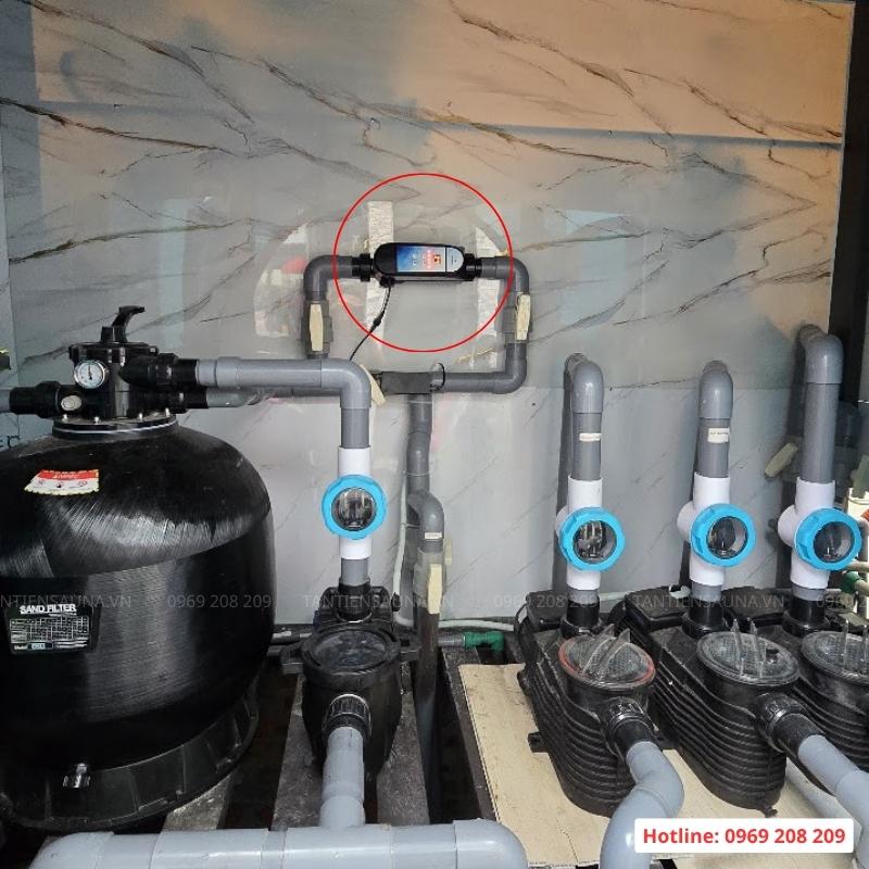 Bộ điện phân muối Laswim EC Plus Phòng máy bể bơi kinh doanh trẻ em tại Quảng Ninh