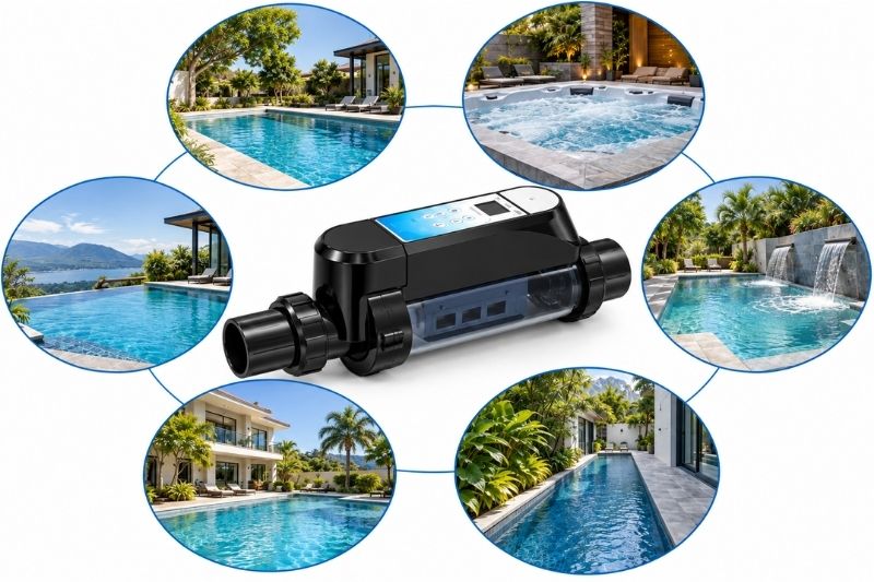 Bộ điện phân muối Laswim EC Plus Bộ điện phân muối bể bơi Laswim EC Plus