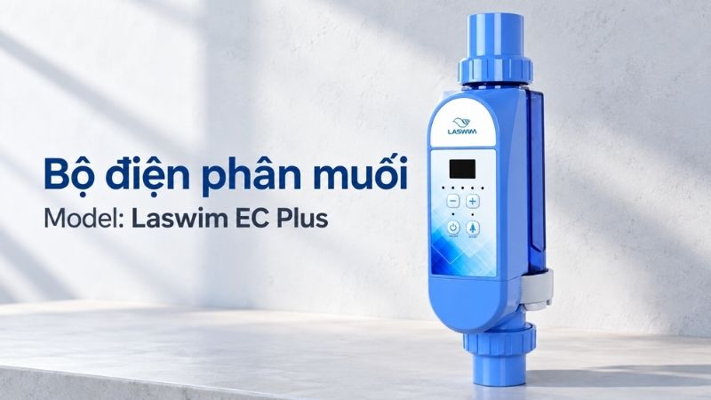 Bộ điện phân muối Laswim EC Plus bộ điện phân muối bể bơi Laswim EC PLUS