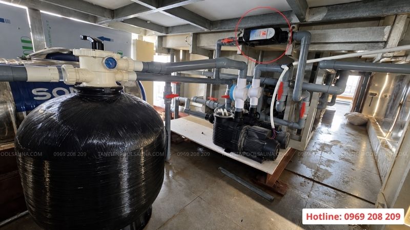 Bộ điện phân muối Laswim EC Plus Bể bơi ứng dụng Laswim EC Plus