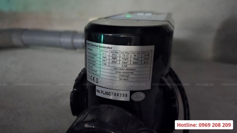 Bộ điện phân muối Laswim EC Pro Bộ điện phân muối Laswim EC pro