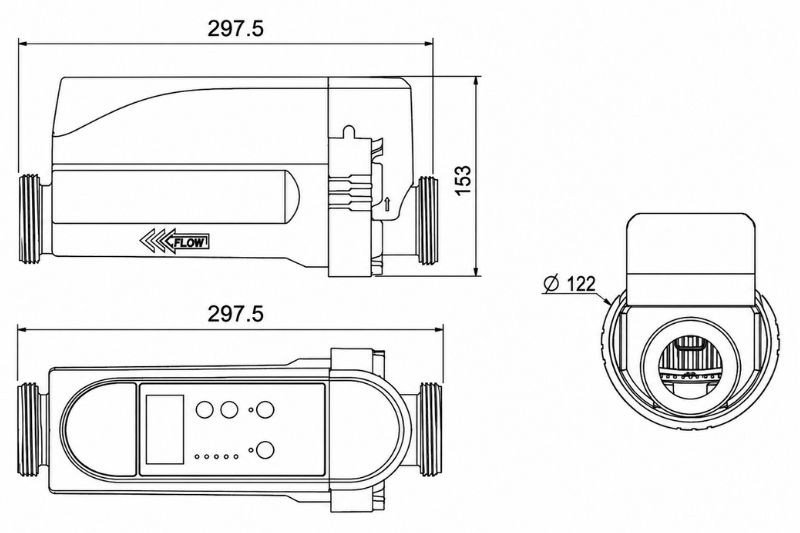 Bộ điện phân muối Laswim EC Pro Kích thước bộ điện phân Laswim EC Pro