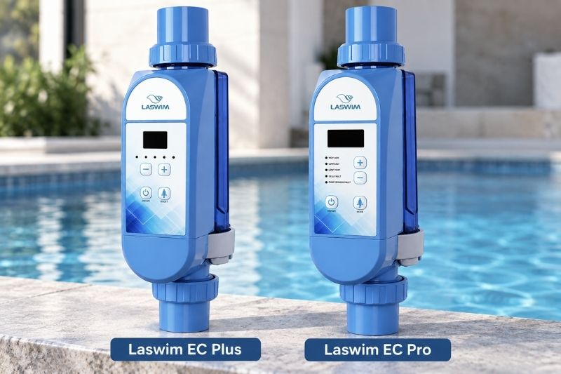 Bộ điện phân muối Laswim EC Pro So sánh bộ điện phân Laswim EC PLUS và EC pro
