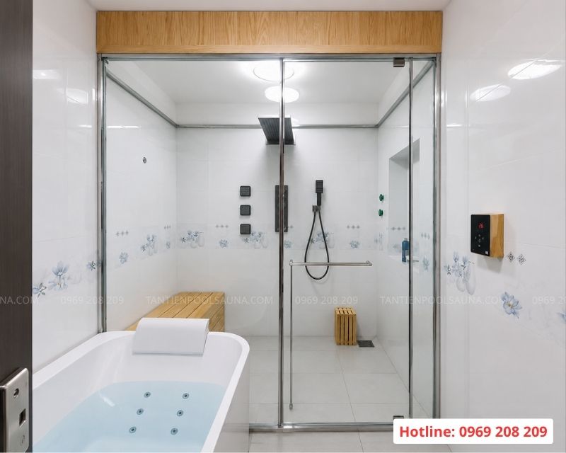 Cabin xông hơi ướt sang trọng tại Vĩnh Phúc