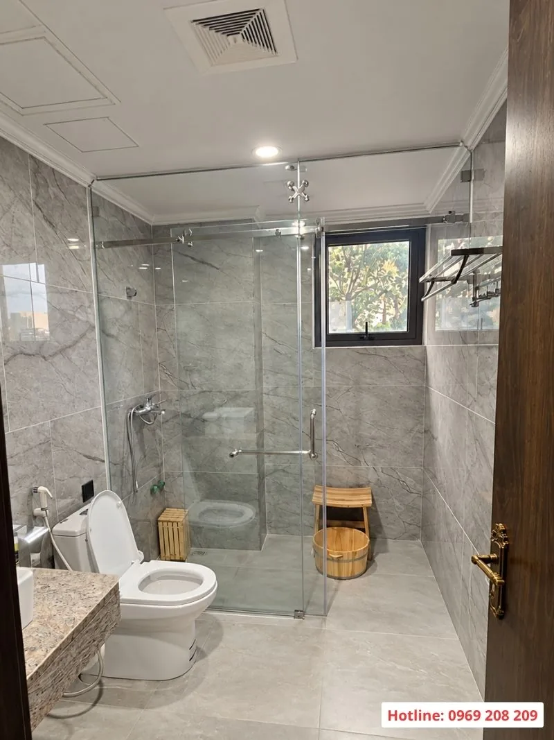 Hoàn thiện hệ thống xông hơi và bồn tắm massage tại Spa Sâm Sen Bắc Ninh PHòng xông hơi ướt spa sâm sen bắc ninh