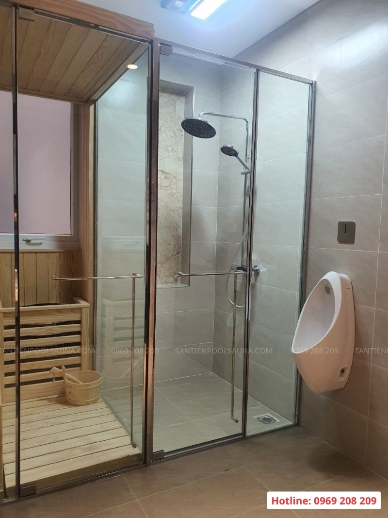 Cabin tắm kính tối giản, sang trọng