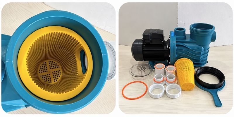 Máy bơm bể bơi AKP series Sản phẩm đi cùng đầy đủ phụ kiện, van kết nối