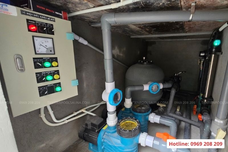Máy bơm bể bơi AKP series Phòng máy bể bơi gia đình sử dụng bơm AKP