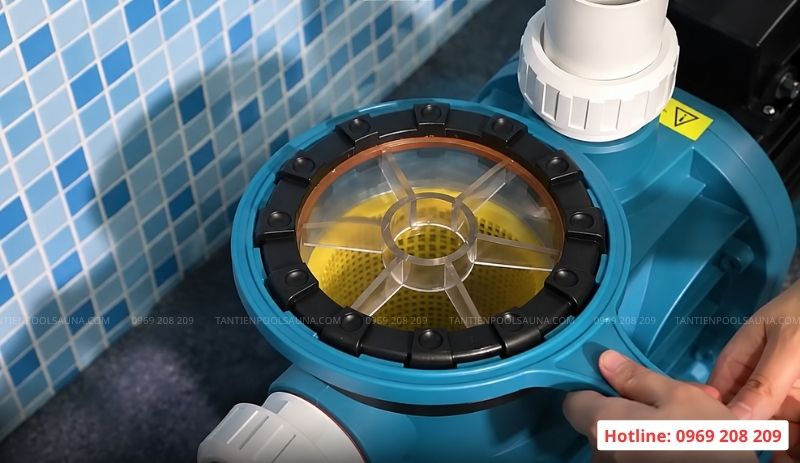 Máy bơm bể bơi AKP series Giỏ lọc rác đi cùng đầy đủ phụ kiện để mở tiện lợi