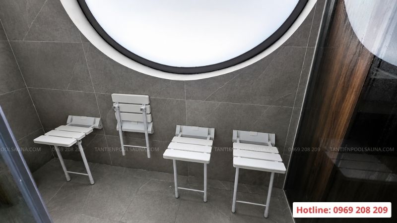 Ghế composite ngồi xông hơi ướt