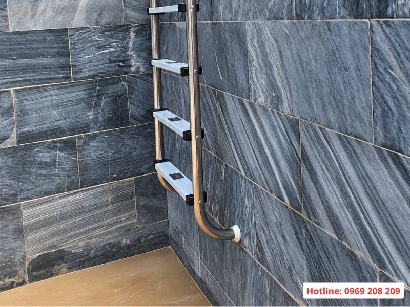 Thang bể bơi MU series inox, nhập khẩu