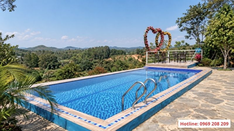 Cấu tạo thành bể bơi: Kết cấu, vật liệu và thiết bị Thi công bể bơi villa tại Ba Vì