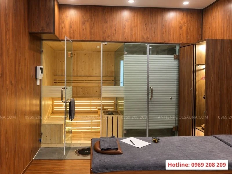 Thi công lắp đặt phòng xông hơi spa hải phòng