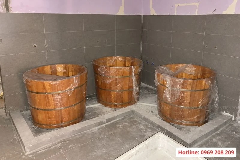 Bồn tròn ngâm thảo dược 