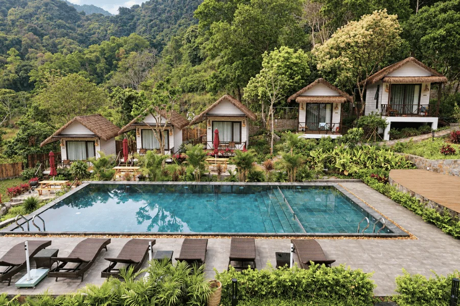 Thi công bể bơi Yên Valley Cát Bà