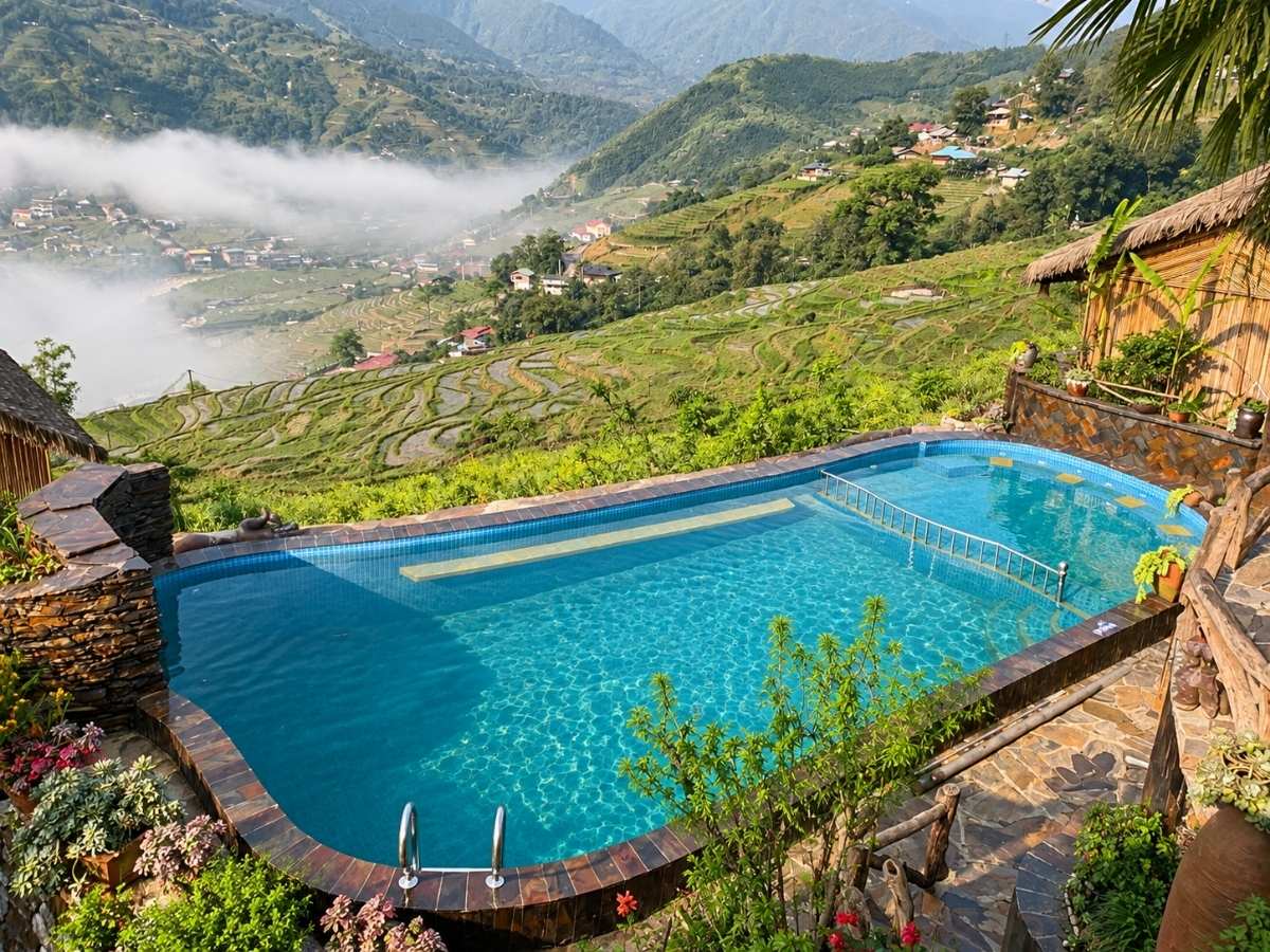 Bể bơi ecopalm home Sapa